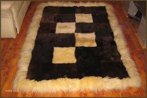 Schaffelle - Patchwork-Teppich aus Schaffell - fabulous-rectangular-carpets-sheepskin