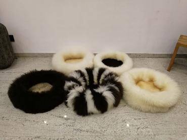 Schaffelle - Schaffell Donut Hundebett