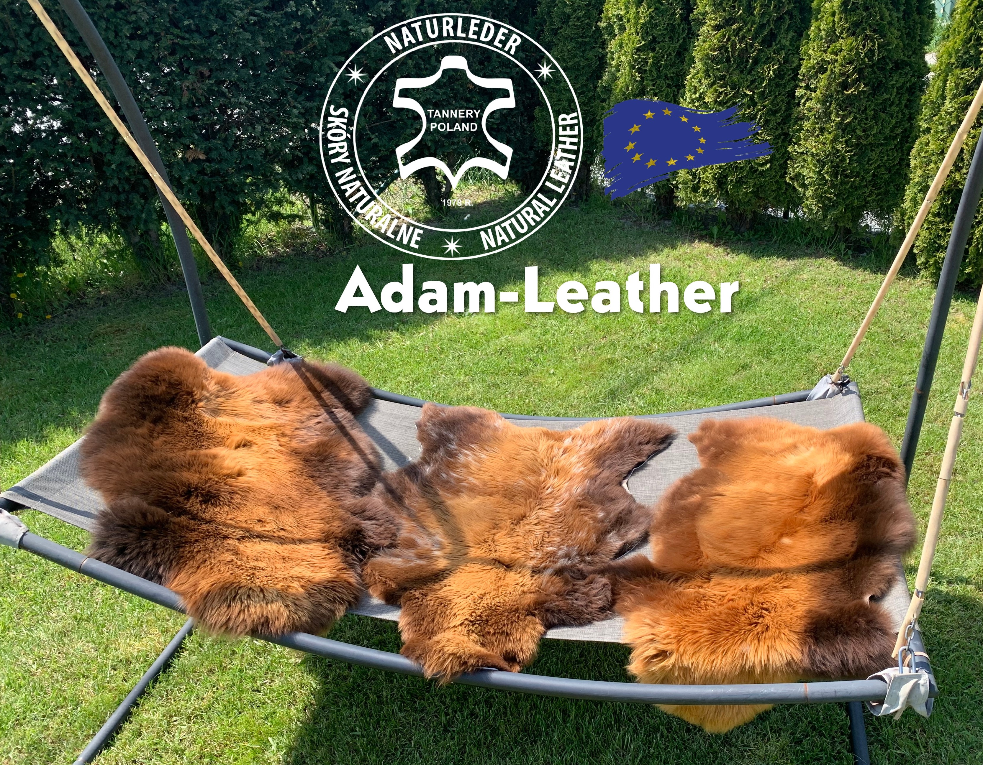 Schaffelle - Öko-Style im Garten: Frühlings-Arrangements mit natürlichem Schaffell von Adam Leather in Ihrem Garten